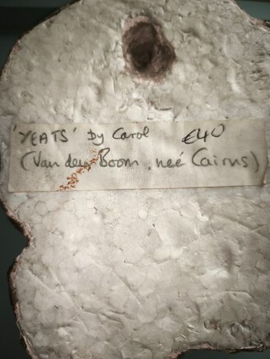 Yeats wall plaque by Carol Van den Boom