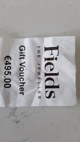 Fields Jewellery Gift Voucher