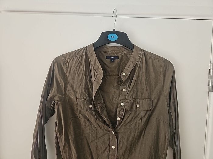 Gap Quarter Button Blouse
