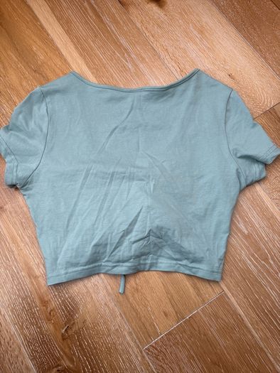 Shein Green cropped t shirt top Size Small