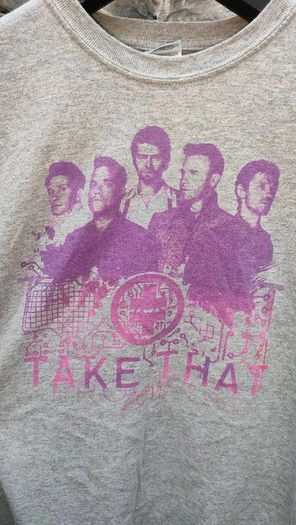 Take That Progress Live 2011 concert t-shirt The last time the full line up toured together  In great condition Front and back print Size small