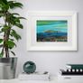 Ireland's Eye Dublin. Large framed print by artist Helen Mathews. Image 2