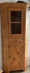Handmade pine corner unit in good condition