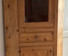 Handmade pine corner unit in good condition