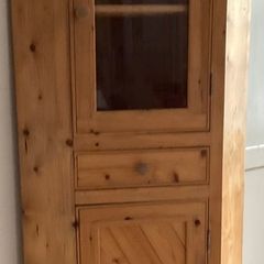 Handmade pine corner unit in good condition