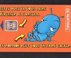 1994 France 50 unit Morpion (Schlumberger - SC5 SB) Call card