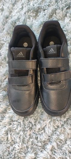 Adidas black trainers