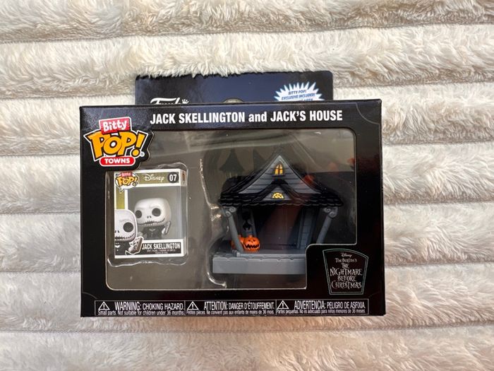 Funko Bitty Pop Towns Jack Skellington and Jack's House Opened Box Please see photos