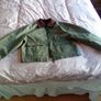 New Look Khaki Cropped Jacket Size 6 Image 4