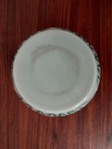 Antique Hand Enamelled Opaline Biscuits Jar 1890s