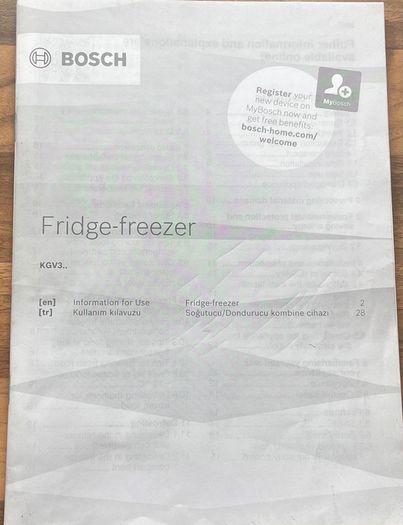 Bosch Fridge / Freezer