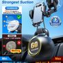 Car Phone Holder Mount [Off-Road Grade Suction] Universal Mobile Smartphone Stand Automobile Cradle Car Accessories for Windscreen Dashboard Vent Van iPhone 14 Pro Max Samsung Pixel Image 9
