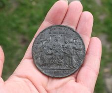 Cologne Cathedral ( Der Dom Zu Koln) 1880 50mm Original Medal - Drentwett