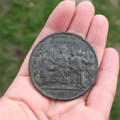 Cologne Cathedral ( Der Dom Zu Koln) 1880 50mm Original Medal - Drentwett