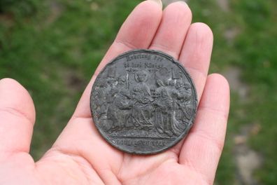 Cologne Cathedral ( Der Dom Zu Koln) 1880 50mm Original Medal - Drentwett