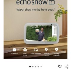 Echo Show 5 (Newest gen) - White