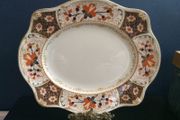 Fabulous Vintage (Possibly Antique) Imari Patterned Medium 12" Serving Platter by Johnson Bros in the "Pareek" Style and the "Rutland" Pattern, circa 1913-1928