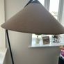 Floor Lamp, black metal, linen shade Image 5