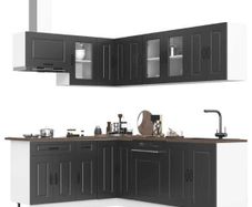 11 Piece Kitchen Cabinet Set Black