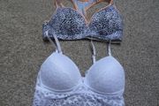 white or sports leopard bra