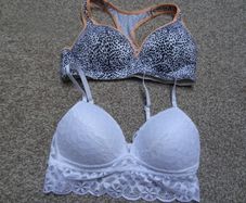 white or sports leopard bra