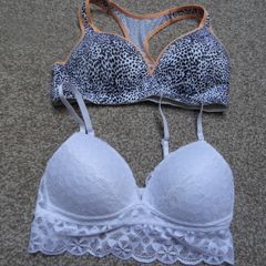 white or sports leopard bra