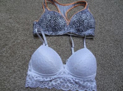 white or sports leopard bra
