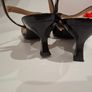 Anne Klein black patent slingback heels Image 3