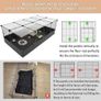 Rabbit Run, Hamster Playpen with Waterproof Bottom Liner, Small Animal Cage for Guinea Pig, Turtle, Hedgehog,Kitten Gerbil, Pet Fence for Indoor and Outdoor (Black with Cover) Image 2
