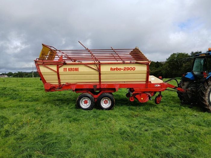Krone Turbo 2900 Silage Wagon Zero Grazer