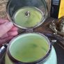 1930s glass painted biscuit barrel, D18 Image 5