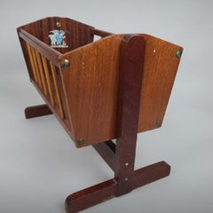 1950's Wooden Rocking Cot