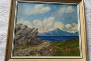 picture unsigned  20 th -century landscape likely depicting the west of Ireland