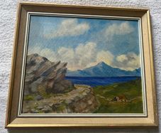 picture unsigned  20 th -century landscape likely depicting the west of Ireland