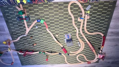 Brio wooden road