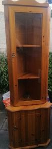Solid Pine Display Cabinet