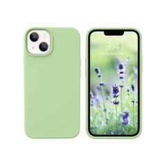 Liquid Silicone Shockproof Case For iPhone 13 Mini Luxury Soft Phone Cover New - Matcha Green - FHT9IP13MLK
