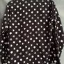 Dancing Leopard Black White Polka Dot Long Sleeve Top Button Up Shirt Size UK 10 Image 5