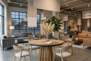 Tovo Dark Walnut Extendable Round Dining Table