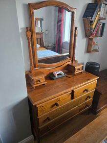 Antique pine dressing tables