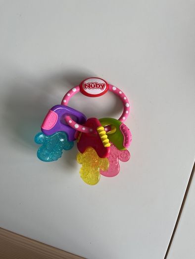 Nubby teething key ring