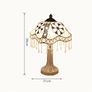 Vintage Shabby Chic Ivory Lamp Image 3