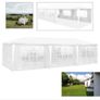 3 x 9 m Gazebo, UV Marquee Protection Party Tent, Waterproof Material High-Quality Garden Tent with 8 Side Panels, for Wedding, Party, Garden, Market Image 3