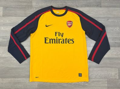 Vintage 2008 Nike Arsenal London 2008 Away Long Sleeve Jersey Shirt Mens Large