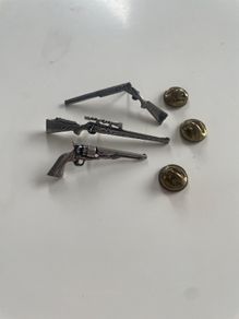 Vintage signed and numbered American Memorabilia Gun Pins
