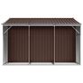 Garden Shed Brown 277x279x179 cm Galvanised Steel Image 2