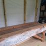 Vintage wooden workbench (very large and heavy) Image 3