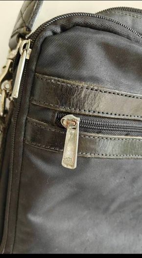 Authentic Vintage Mulberry Vintage Laptop Leather and Nylon Bag