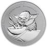 2022 Niue 1oz Silver Star Wars Grogu Baby Yoda Coin BU ( In Capsule) Image 2