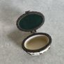 Vintage Antique Oval Ceramic Shoe Trinket Box Hinged Lid Floral Design Jewellery Box Victorian Shoe Trinket Box Image 5